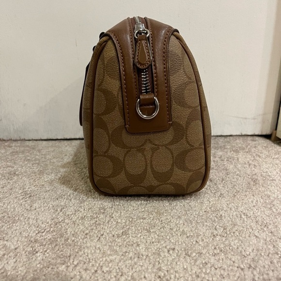 Coach Mini Bennett Satchel in Signature Canvas with Rainbow Animation - Picture 9 of 14